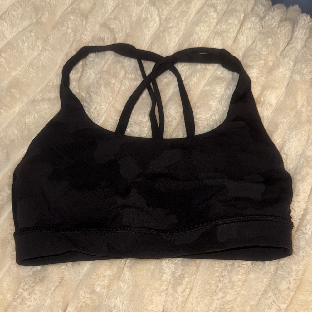 lululemon athletica Black Camo Sports Bra